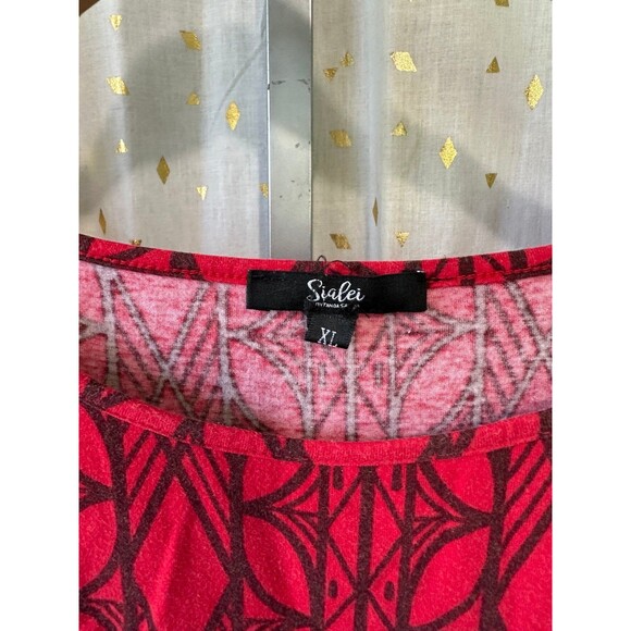 Sialei By Tanoa Samoa Hawaiian Polynesian Tribal Geometric Bodycon Mini Dress XL - Picture 4 of 6